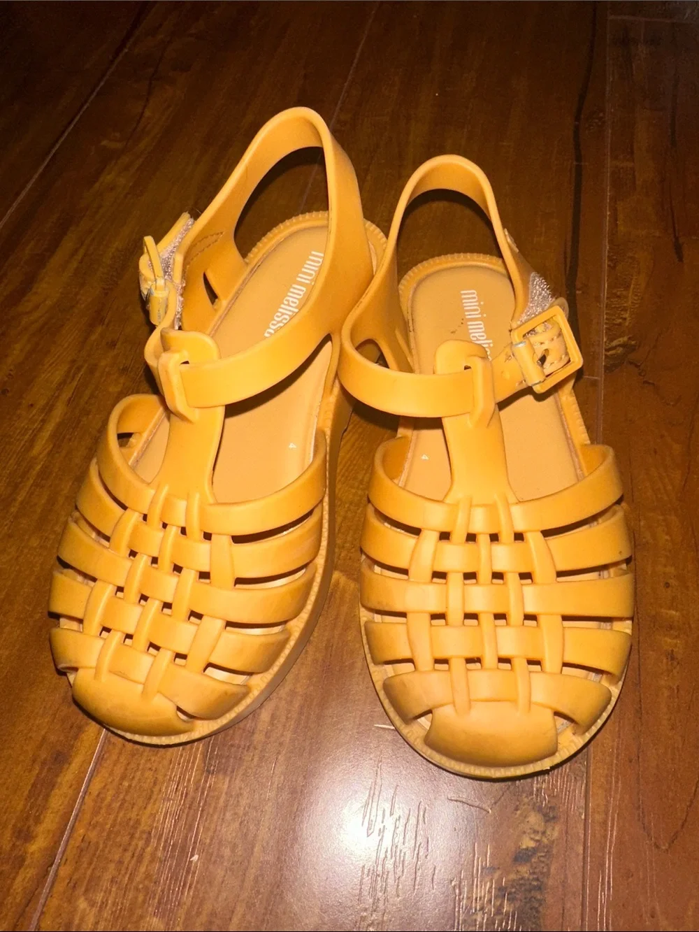 Mini Melissa Possession jelly sandals US 9 Matte Caramel